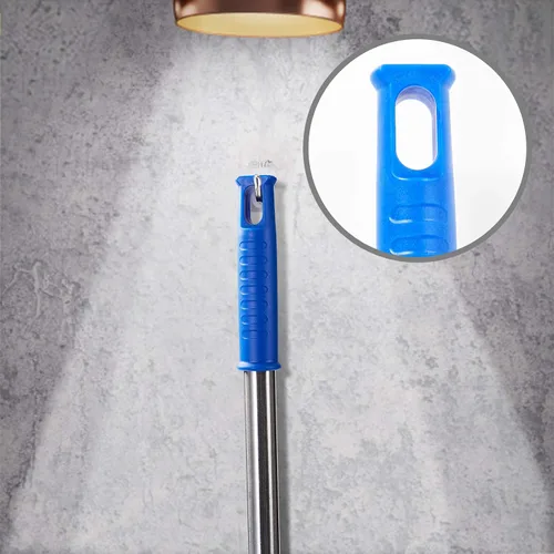 Vista 7 de ZZ LAZYCOTTAGE Plumero de telaraña con poste de extensión, kit de plumero de limpieza lavable con 2 cabezales de plumero, plumero de telaraña