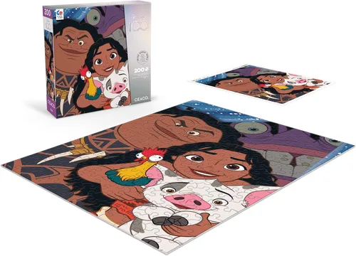 Vista 4 de Ceaco - Rompecabezas de 200 piezas con moana y selfies de Disney