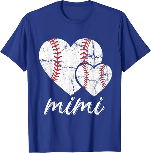 Vista 27 de Camiseta de béisbol Mimi para el Día de la Madre, Negro, S