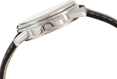 Vista 3 de Casio LTP1314L-8AV Reloj de cuarzo de cuero negro con esfera negra para mujer