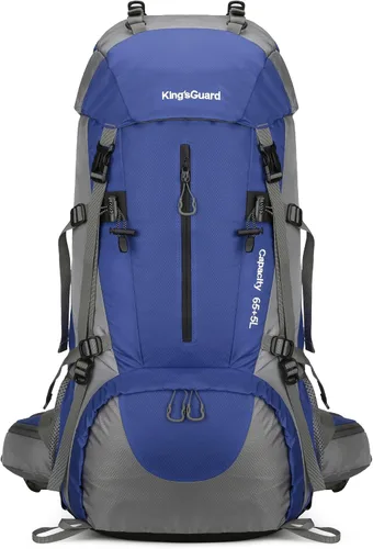 Vista 8 de Mochila de 70 L para Camping, Senderismo, Escalada al Aire Libre con Funda Impermeable para Lluvia