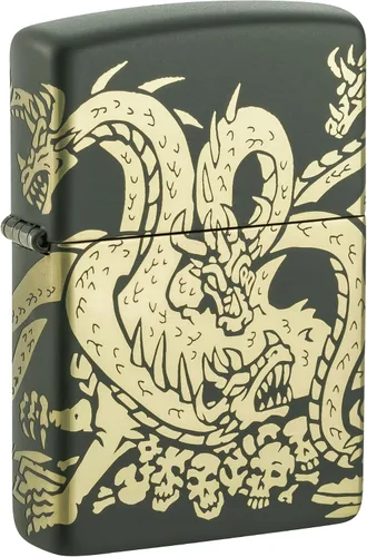 Vista 12 de Zippo Dragon Fusion Design 540 - Encendedor de bolsillo de latón