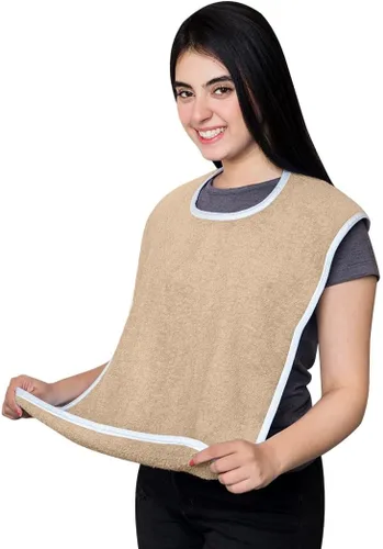 Vista 6 de Avalon Towels Adult Bibs for Women 100% Cotton Bib for Adults for Eating - Terry Cloth Adult Bibs for Men Clothing Protectors