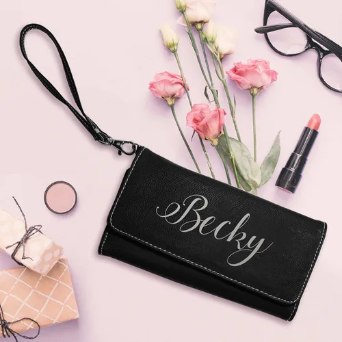 Vista 5 de Cartera de mano personalizada para mujer con correa extraíble