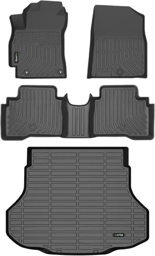 Vista 11 de HAFIDI® - Tapetes para auto con almacenamiento debajo del asiento, para todo clima, antideslizantes, de elastómero termoplástico, para la primera
