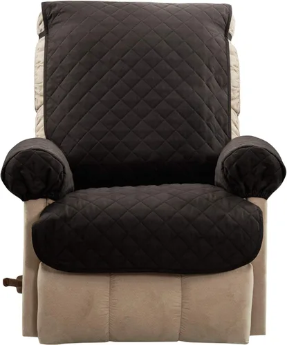 Vista 12 de Zenna Home Funda reversible para muebles, funda para sofá, marrón