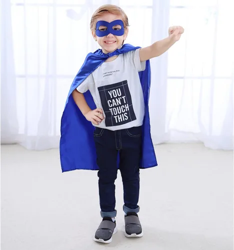 Vista 4 de Complex Superhero Capes and Masks for Kids Birthday Party Supplies Dress Up Costume for Boys Girls Toddler 3 4 5 6 7 8 Years