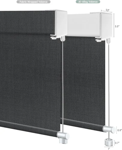 Vista 7 de Yoolax - Persianas motorizadas para exteriores para patio, persianas opacas inteligentes para exteriores Customized Electric Sun Shade, Works with