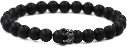 Vista 4 de Pulseras de distancia para parejas con elástico fuerte para la amistad de su rey y reina