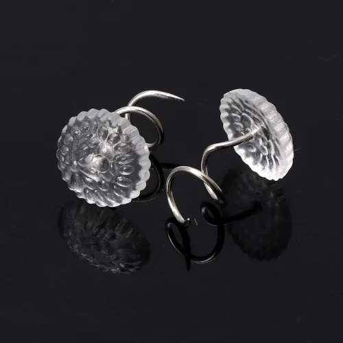 Vista 4 de Accesorios de hardware, 50 piezas para tapicería, tornillo, clavos, sofá, alfileres giratorios, surtido de tachuelas decorativas para muebles