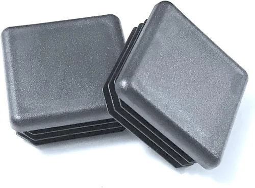 Vista 6 de Paquete de 10: (0.5 pulgadas (1/2 pulgadas), calibre 14-20, tapón cuadrado de plástico negro, tapa de extremo de tubo, insertos deslizantes