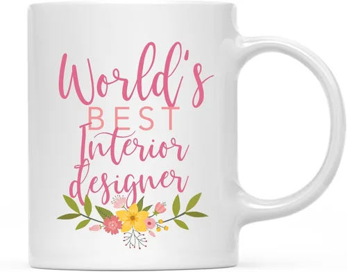 Vista 61 de Andaz Press Taza de café de 11 oz, regalo de broma de la mejor abbuela del mundo, diseño floral, paquete de 1