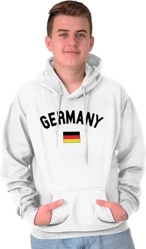 Vista 4 de Brisco Brands Sudadera con capucha para mujer y hombre con bandera del país de Alemania