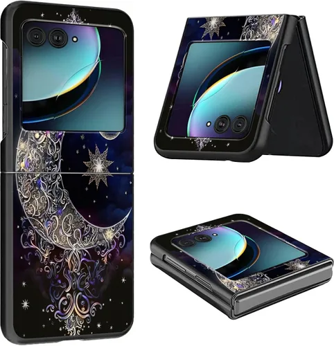 Vista 32 de Funda para Moto Razr Plus 2023 para Motorola Razr Plus Funda delgada y ligera de policarbonato duro a prueba de golpes Funda protectora para Audio