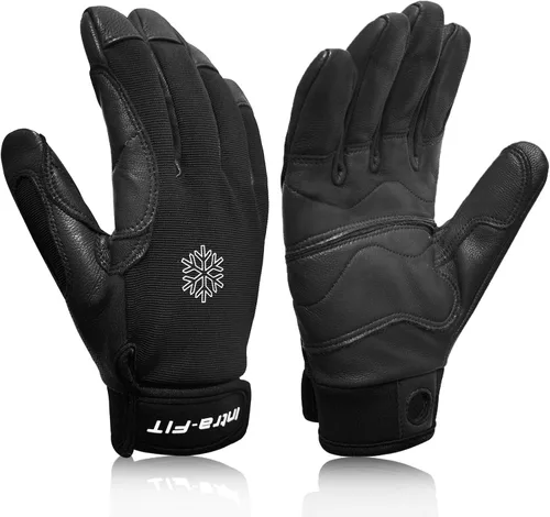 Vista 8 de Goatskin Climbing Gloves, Rescue & Rock Durable Grip for Rappelling, Tree, Wall, and Mountain Climbing