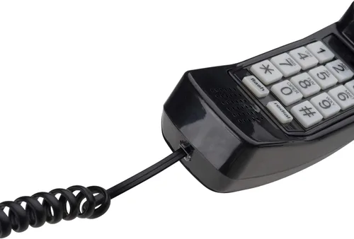 Vista 7 de iSoHo Phones: Cable de teléfono para teléfono fijo – sin problemas, cable de línea terrestre rizado para teléfono – fácil de usar + excelente Negro