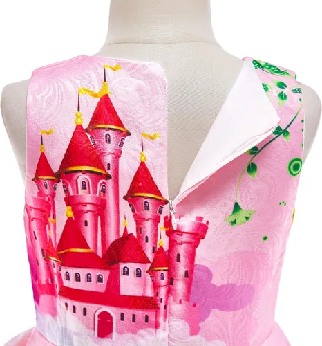 Vista 5 de Dressy Daisy - Vestido de unicornio arcoíris disfraz de fantasía para niñas