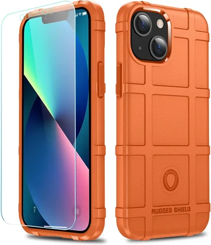 Vista 41 de Funda para iPhone 13, Rugged Shield 8 pies a prueba de caídas TPU Armadura gruesa Funda protectora táctica compatible con iPhone 13 (6.1 pulgadas)