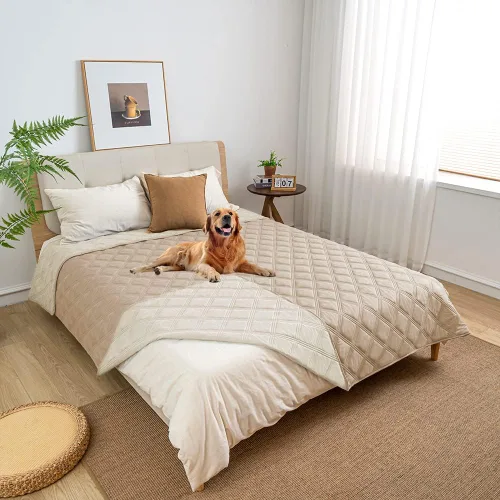 Vista 5 de SUNNYTEX - Funda de cama para perros, impermeable y reversible, manta para mascotas, cubierta de sofá, protector de colchón y muebles, para perros
