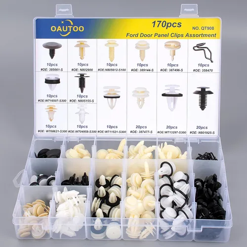 Vista 5 de 170 piezas para Ford Lincoln Mercury Puerta Interior Trim Panel Retenedor Clips Surtido