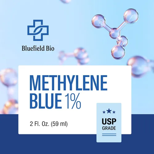 Vista 7 de Azul de metileno grado farmacéutico 2oz – USP grado 1% solución, suplemento de salud cerebral probado por terceros azul de metileno para humanos