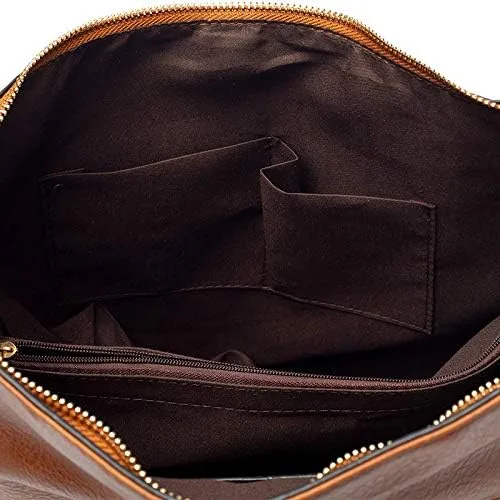 Vista 4 de Merlybell Bolso Hobo para mujer, bolso bandolera grande para mujer
