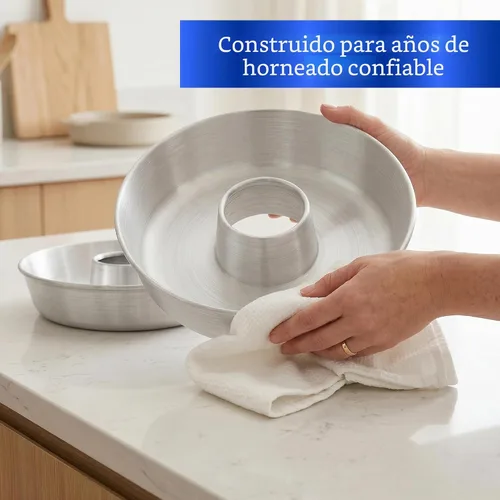 Vista 7 de Molde de aluminio para tartas (11.2 pulgadas) – Molde para Chocoflan y Pasteles
