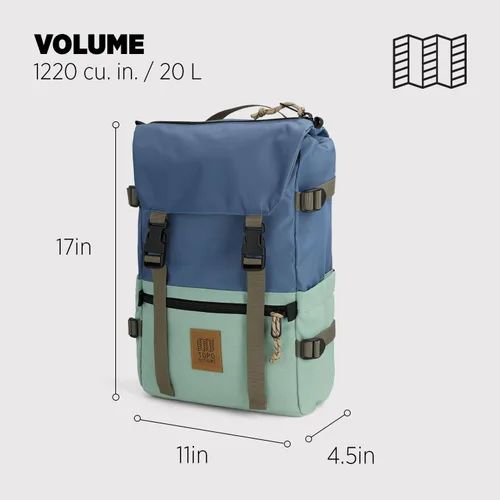 Vista 57 de Topo Designs Rover Pack Clásico, asfalto/negro, Tamaño único, Rover Pack Clásico