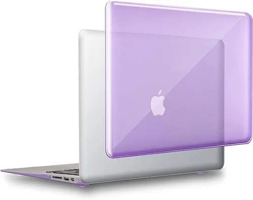 Vista 17 de UESWILL Compatible con carcasa rígida transparente brillante para MacBook Air de 11 pulgadas, modelo A1370 A1465, color negro