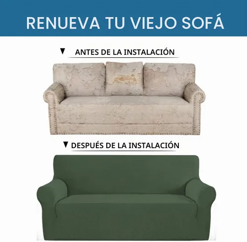 Vista 6 de H.VERSAILTEX Funda elástica para sofá, fundas suaves para muebles de 3 cojines, con tela jacquard gruesa a cuadros con parte inferior elástica, sofá
