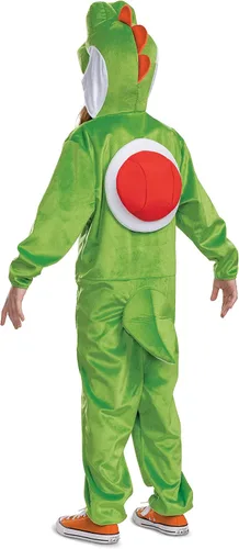 Vista 2 de Disguise Yoshi - Overol con capucha, disfraz oficial de personaje de Super Mario para niños, talla (4-6)