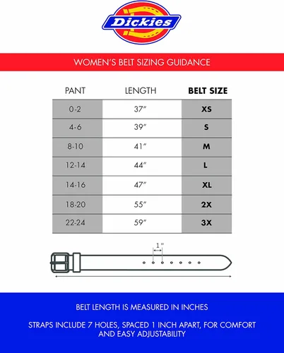 Vista 6 de Dickies Womens Leather Casual Belt