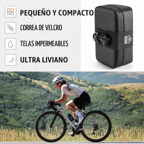 Vista 9 de Kit de herramientas de reparación de bicicletas-Kits de inflador de CO2 con cartuchos de CO2, multiherramientas 8 en 1, bolsa de sillín, parches