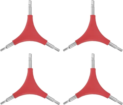 Vista 9 de HARFINGTON Llave hexagonal de bicicleta de 3 vías en forma de Y de 4/5/0.236 in, kit de llave hexagonal interna tipo Y, todo en uno, llave