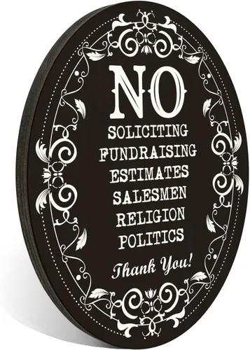 Vista 15 de PMB026 - Letrero multicolor con texto en inglés "No Soliciting, Do Not Knock or Ring Bell", 4 x 5 pulgadas (con cinta adhesiva fuerte)