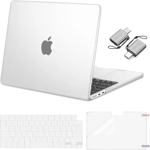 Vista 37 de Mosiso Funda para MacBook Air de 13 y 13.6 pulgadas, 2024, 2023 y 2022, M3 A3113, M2 A2681, Touch ID, carcasa rígida, cubierta de teclado, protector