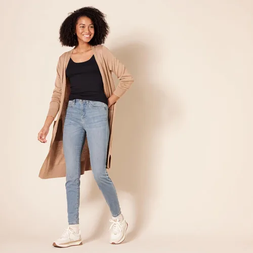 Vista 6 de Tienda Essentials - Camiseta ajustada sin mangas para mujer, paquete de 2