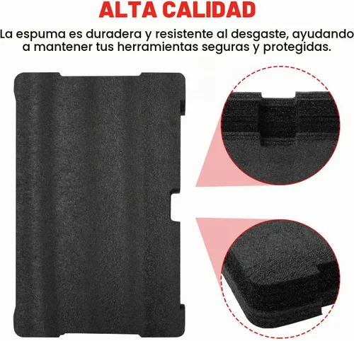 Vista 2 de 48-22-8451 Insertos de espuma para cajas de herramientas de cajones Milwau-kee Packout, compatibles con 48-22-8424, negro, 2