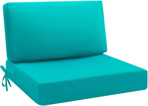 Vista 19 de idee-home Cojines impermeables para asiento de exteriores, para muebles de patio, cojines de repuesto para asiento profundo Hampton Bay
