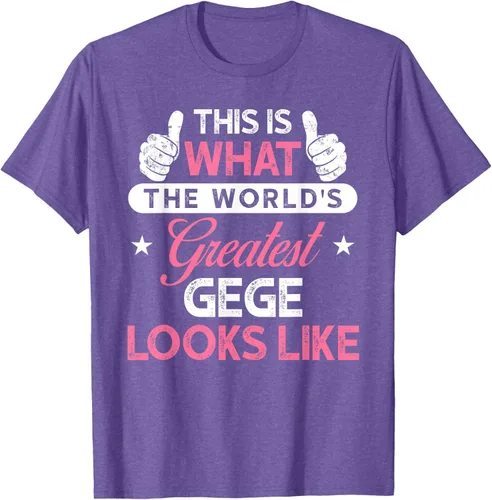 Vista 12 de Gege Gift: World's Greatest Gege T-Shirt, Negro