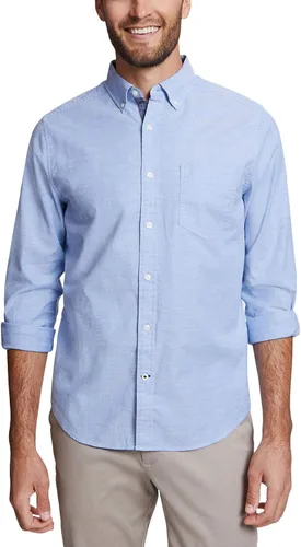 Vista 16 de Nautica - Camisa clásica para hombre, manga larga, con botones y elástica Índigo