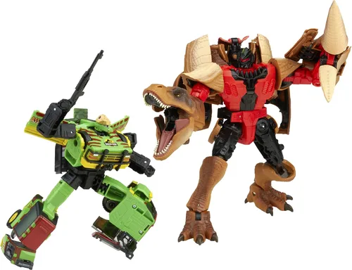 Vista 2 de Transformers Generations Collaborative: Jurassic Park Mash-Up Tyrannocon Rex & Autobot JP93 Edades 8 en adelante (Exclusivo de Amazon)