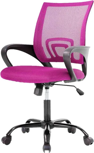 Vista 11 de Silla de oficina, silla de oficina ergonómica, ajustable, silla giratoria de escritorio de oficina con reposabrazos, con para hogares y oficinas
