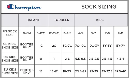Vista 5 de Champion Kids' 6-Pack Low Socks with Color and Size Options