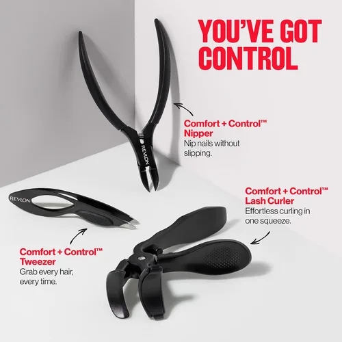 Vista 11 de Revlon Comfort and Control - Pinza para uñas, fácil de usar para manicuras, 1 unidad