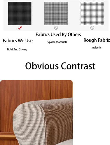 Vista 8 de LINGXIYA Juego de 2 fundas para reposabrazos de sofá, funda elástica suave para sillas, sofás reclinables, fundas protectoras para reposabrazos