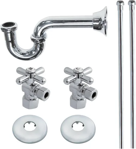 Vista 12 de Kingston Brass KPK107P Trimscape Kit de suministro de fontanería combinado, latón cepillado Cobrizo cepillado