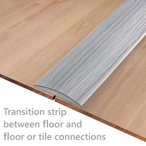 Vista 3 de Tira de suelo laminado de vinilo autoadhesiva, divisor plano de 10 x 2 pulgadas para unir huecos del piso, alfombras, cubiertas de umbral