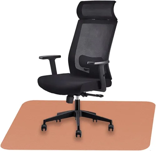 Vista 12 de Icegrey Tapete para silla de oficina, rectangular, lavable, antideslizante, protector de suelo para suelos de madera dura y azulejos, color beige