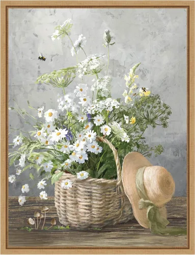 Vista 8 de Amanti Art Lienzo enmarcado para pared, 24 x 18 pulgadas, casa de campo de jardinería III por Danhui Nai, lienzo enmarcado para pared, obras de arte